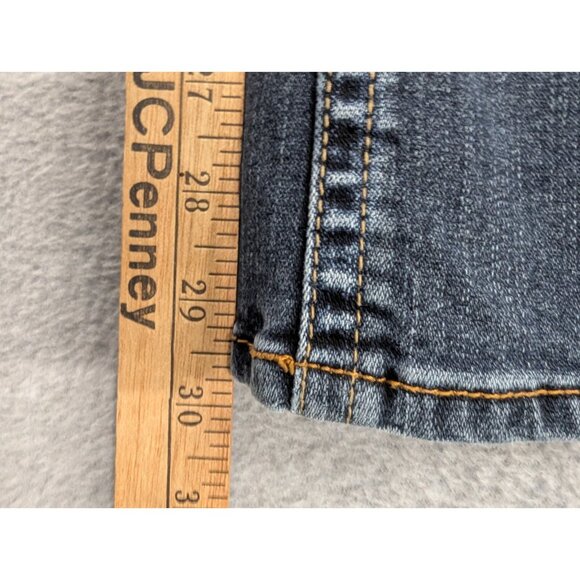 Silver Jeans Womens Size 27 blue Suki Bootcut Thick Stitch Faded Whiskers Boho - Picture 7 of 14